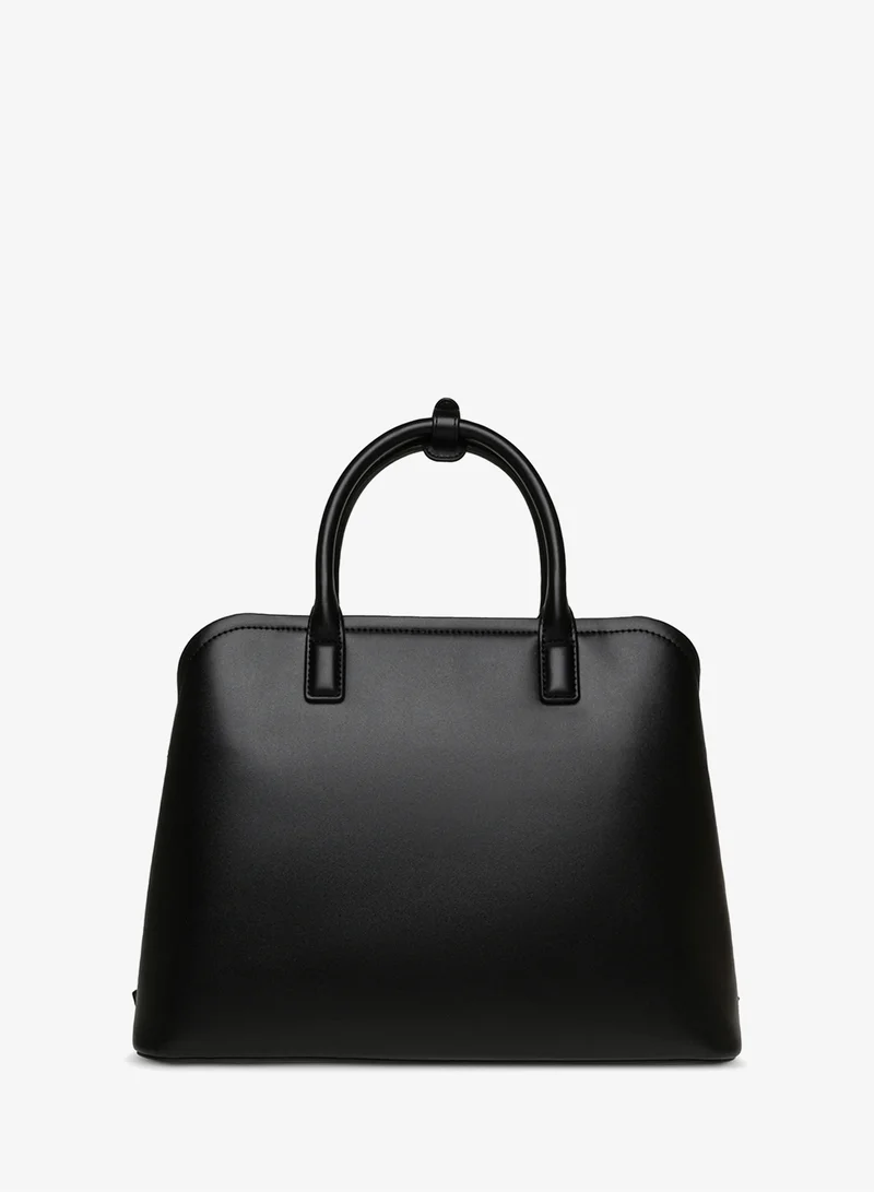 ستيف مادن حقيبة يد علوية من جلد البولي يوريثين الناعم والتمساح